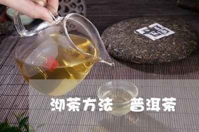 沏茶方法 普洱茶/2023041206938